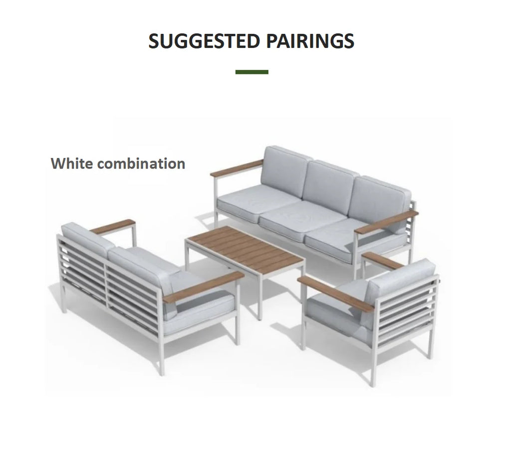 Black Three-seater Villa Courtyard Leisure Sun Terrace Outdoor Sofa Combination Outdoor Furniture Sofa