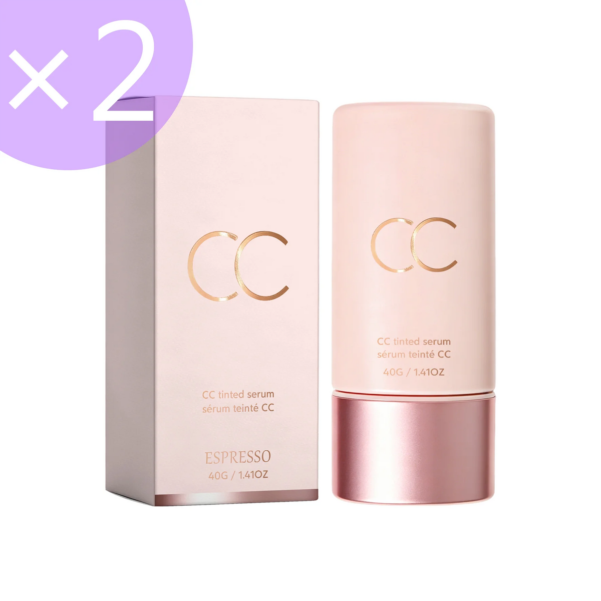 CC Tinted Serum Face Makeup, Color Correcting Moisturizing Skin Tint, Natural Coverage Makeup Base, Waterproof Long Lasting