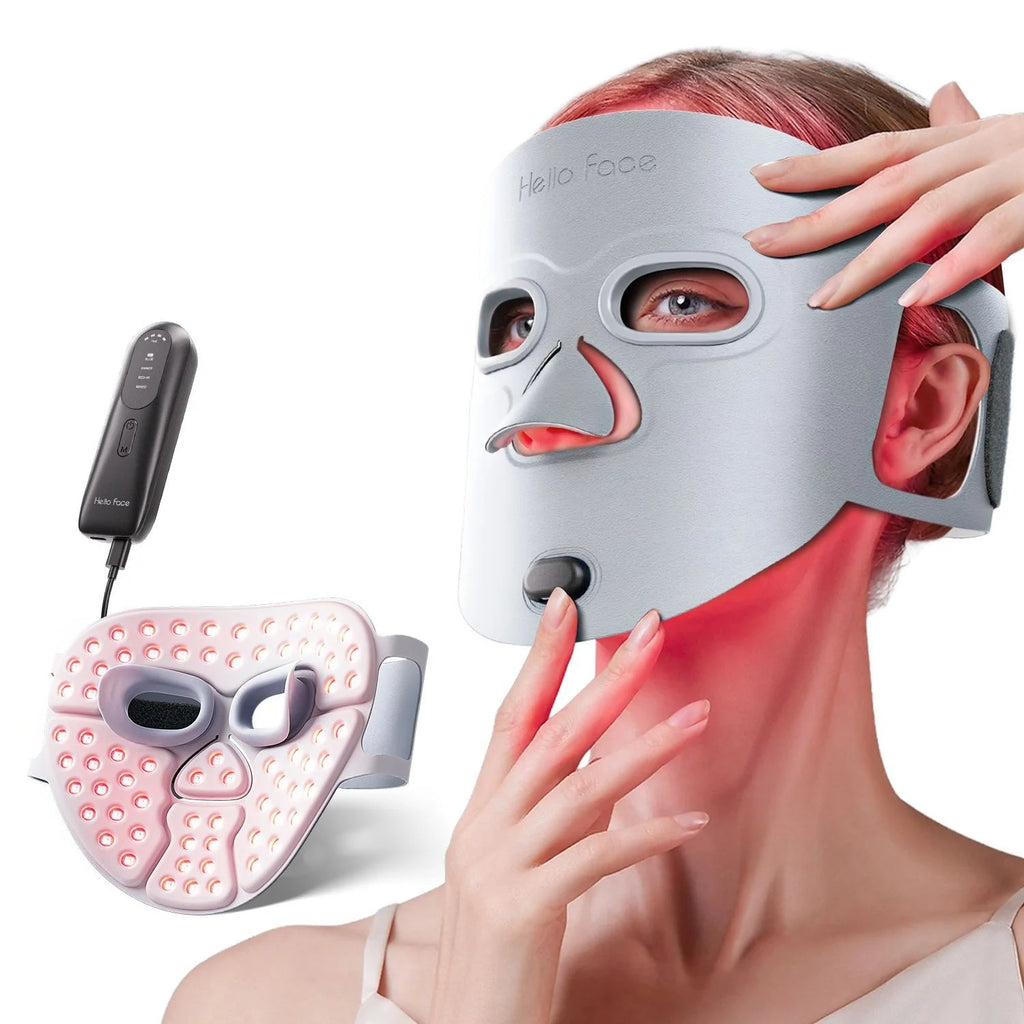 Photonic Skin Rejuvenation Device LED Red and Blue Light Facial Mask Therapeutic Facial Phototherapy Instrument