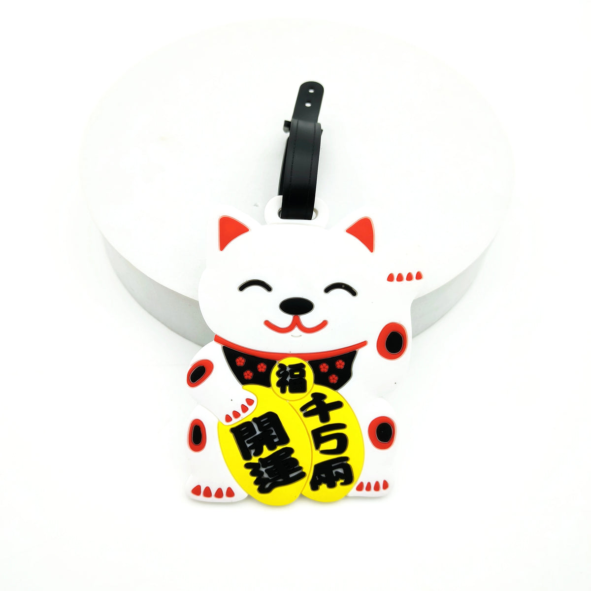 1pc/2pcs/3pcs Zhaocai Cat luggage tag pendant travel essential airport luggage anti loss ID tag luggage name unisex