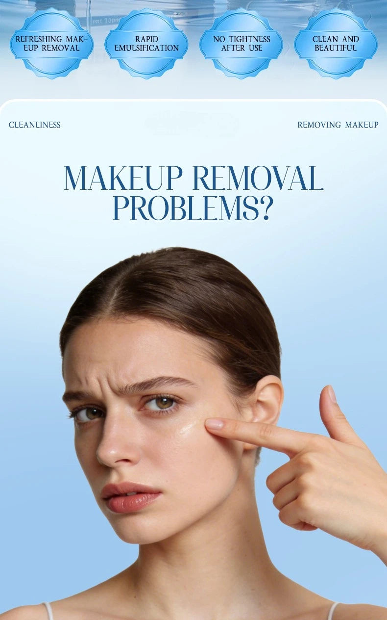 TVLV Gentle Makeup Remover, Refreshing and Gentle in Its Removal, Without Causing Tension, Effectively Cleansing The Makeup.