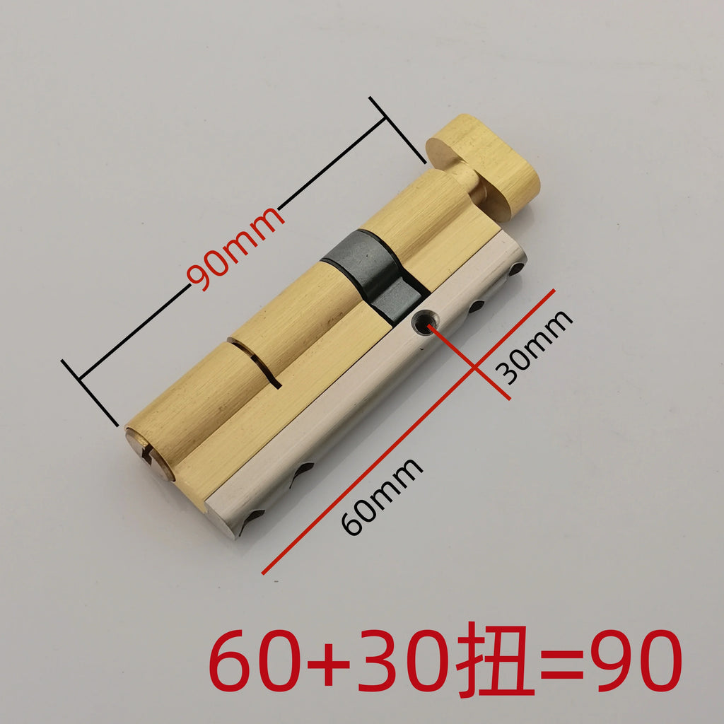 Super D-grade 8-track Single Opening with Knob Anti-theft Cylinder,Universal Lock Core for Iron and Wooden Doors,8 Keys Cilindro