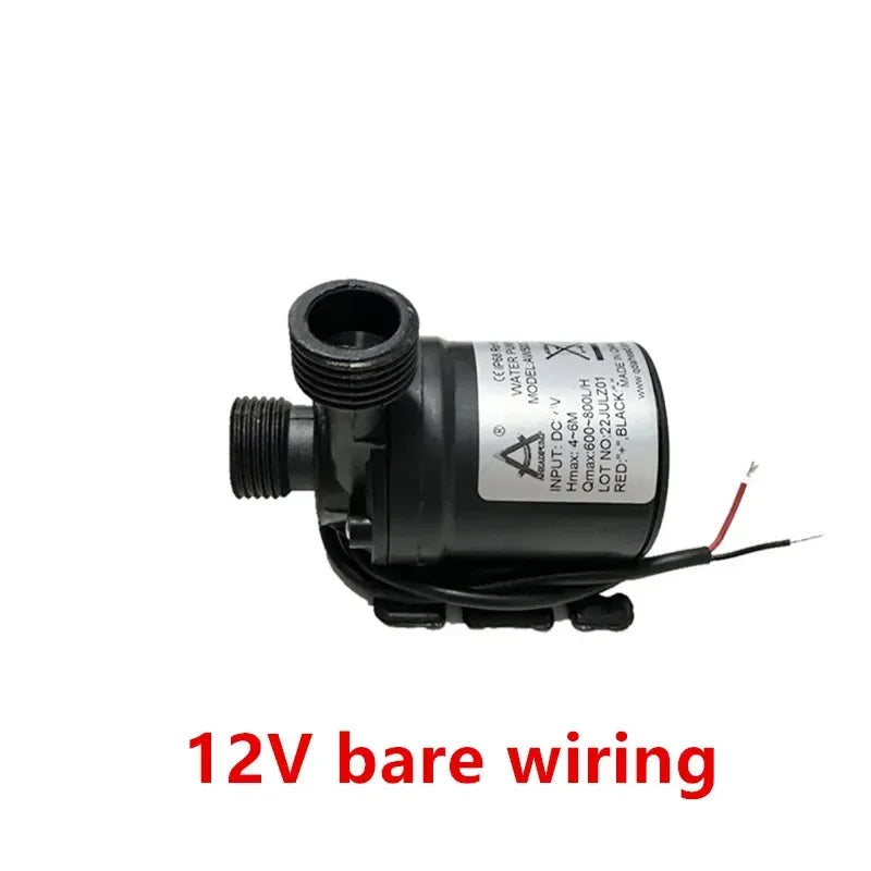 Water Pump 12V DC 24V Mini Brass Quick Joint Brushless Heater Solar Hot Water Pumps 1/2' The Fish Tank Submersible Pump