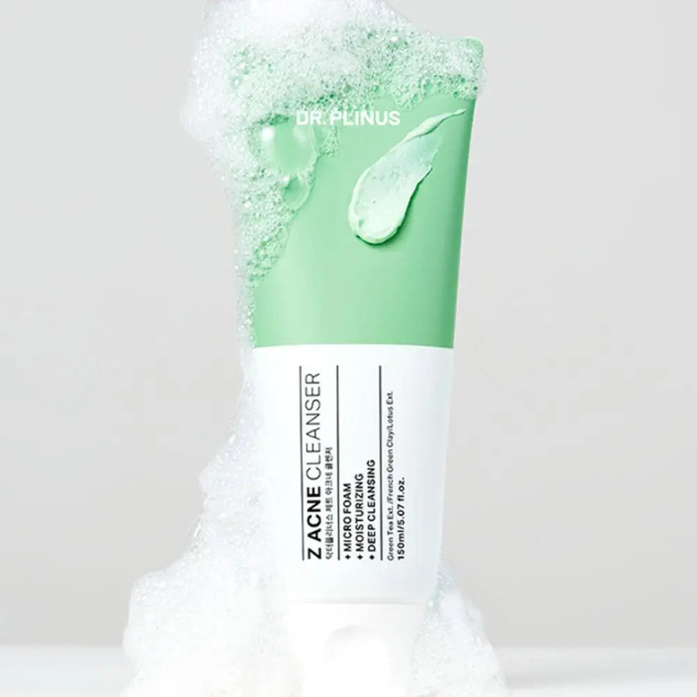 DR.PLINUS Z Acne Cleanser + Micro Foam Korean Z Cure Cream + Light Gel Cream Green Tea Extract Brand Cleanser Smooth Face Cream
