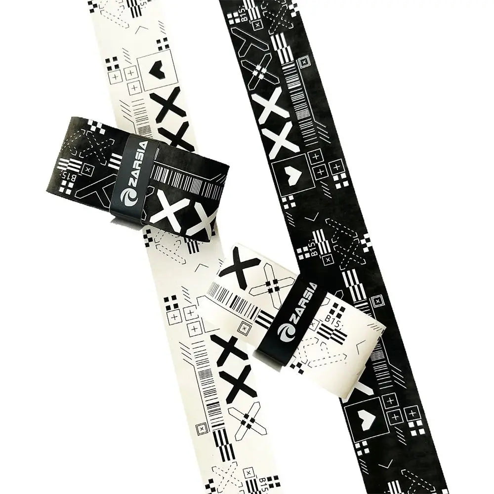 Black White Badminton Racket Overgrips Soft Matte Self-adhesive Non-Slip Grip Tape Shock Absorption Fishing Rod Over Grips