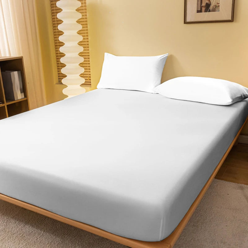 1 piece of solid color matte bed sheet, solid color bed cover for bedroom, bedding (excluding pillowcases)