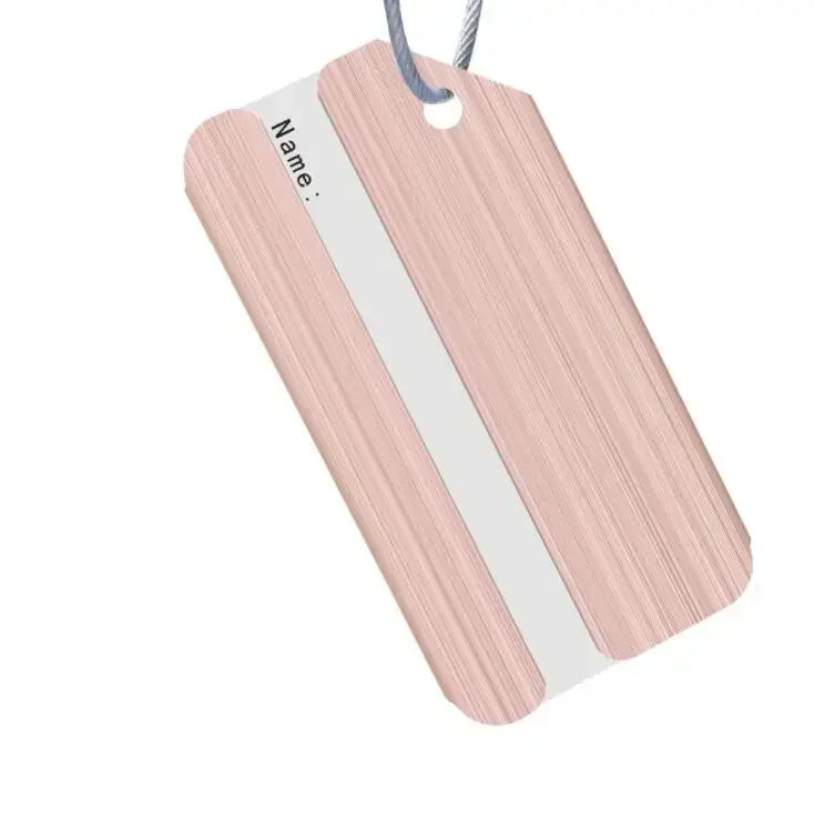 1PC Aluminium Alloy Luggage Tags Fashion Metal Women Men Travel Luggage Suitcase Address Name Label Holder Travel Accessories