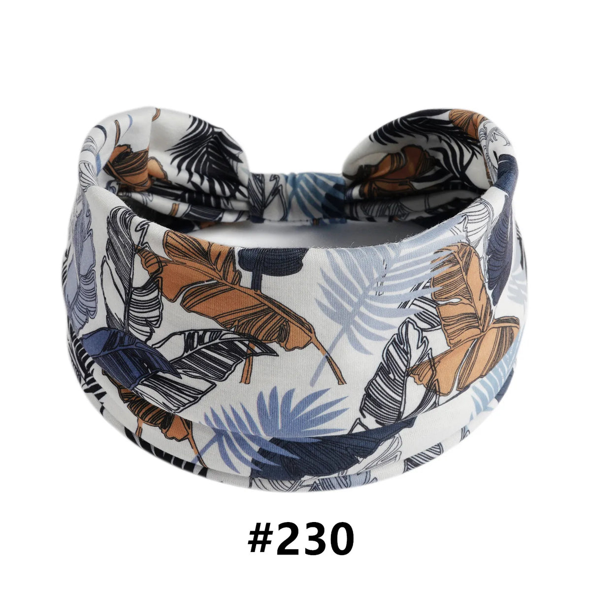 Boho Headbands for Women Cotton Wide Head Bands Stretch Hairband Non Slip Workout Yoga Running Turban Headwrap Hair Accessories