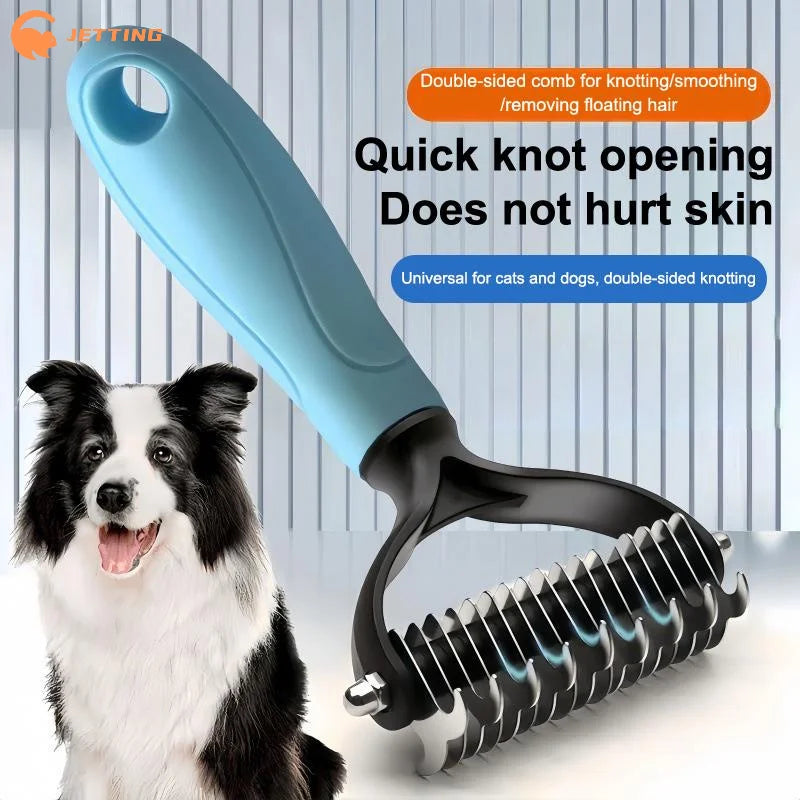 Double-Sided Dog and Cat Grooming Brush