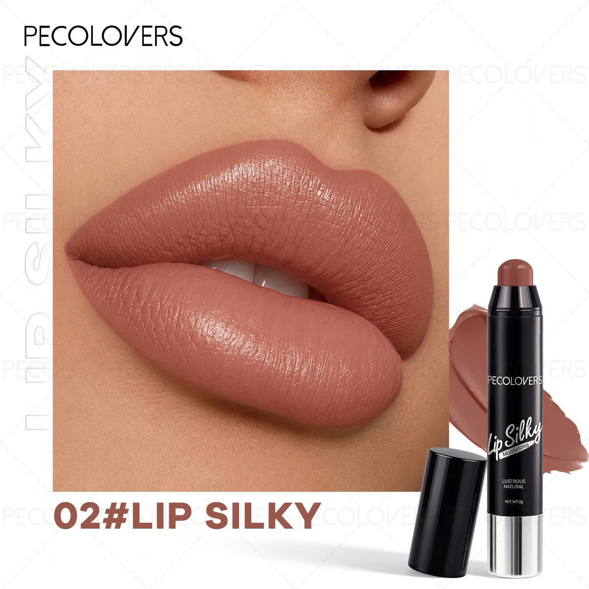 1PC Creamy Long-lasting Lipstick, Waterproof, Natural Moisturizing Lip Balm Pen, Non-stick Cup, Suitable for Date/Daily Needs