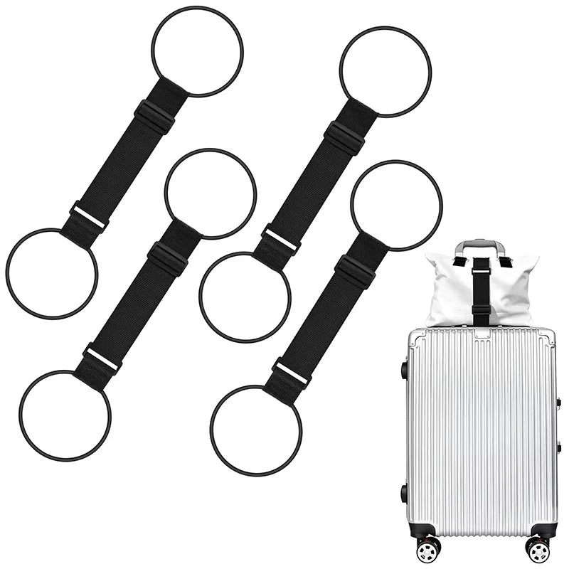 Adjustable Elastic Luggage Strap With Hook Loop For Securing Luggage Suitcase Bag Organizer Hold-Down Straps Travel Accessory