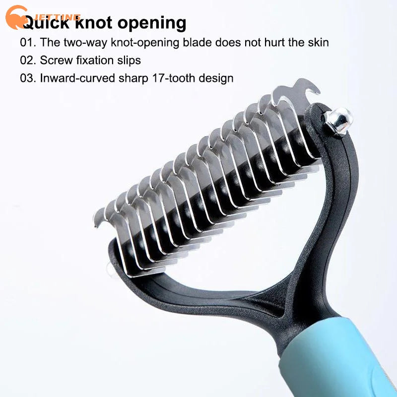Double-Sided Dog and Cat Grooming Brush