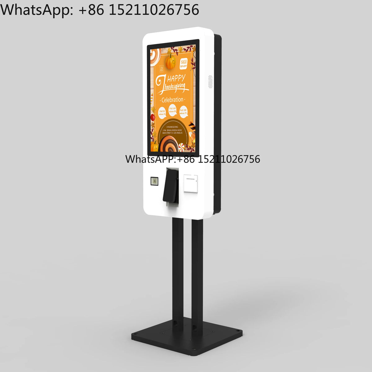 21.5 27 32 Inch Touch Interactive Screen Android Floor Stand Touch Kiosk Self Ordering Kiosk Self Service Kiosk for Food Order