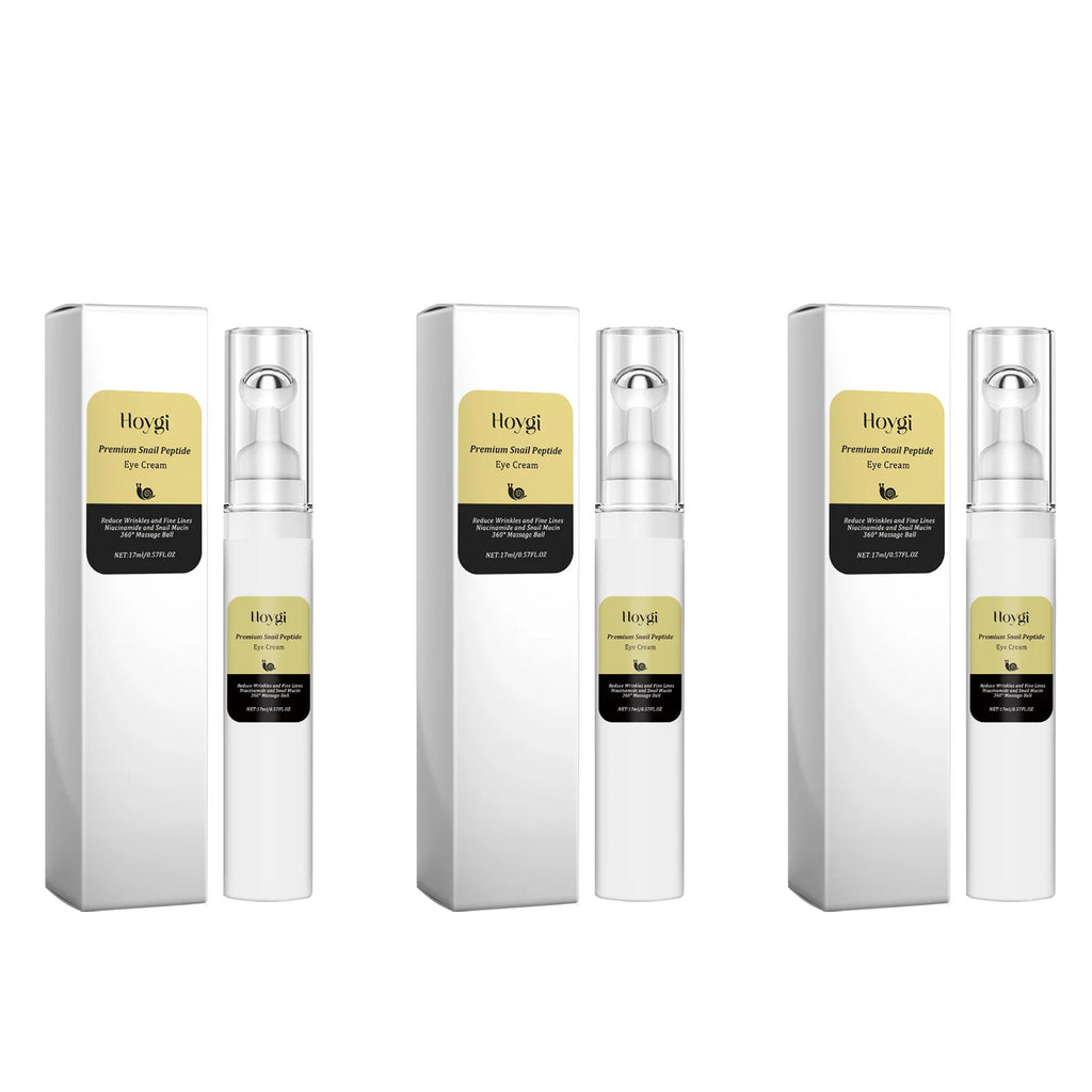 Snail Peptide Eye Cream Remove Eye Bag Anti-Puffiness Fade Dark Circle Firming Skin Roller Massage Nourishing Care Eye Cream