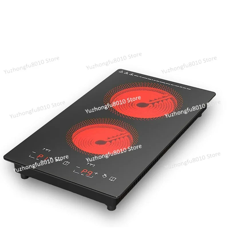 220\110V Vertical Double-Head Electric Ceramic Stove Vertical  Infrared Stove Multi-Milo Induction Cooker