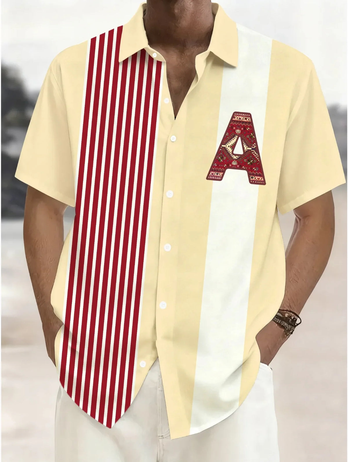 Summer Tropical Print Hawaiian Shirt For Men Fashion Casual Man Short Sleeve Beach Wear Stylish Party Holiday Outfit Shirts