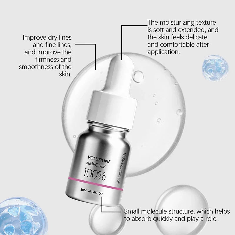 Volufiline Asiatica Ampoule 10ml Plumping Soothing Facial Serum Hydrating Moisturizing Essence Gentle Daily Skin Care Ampoule