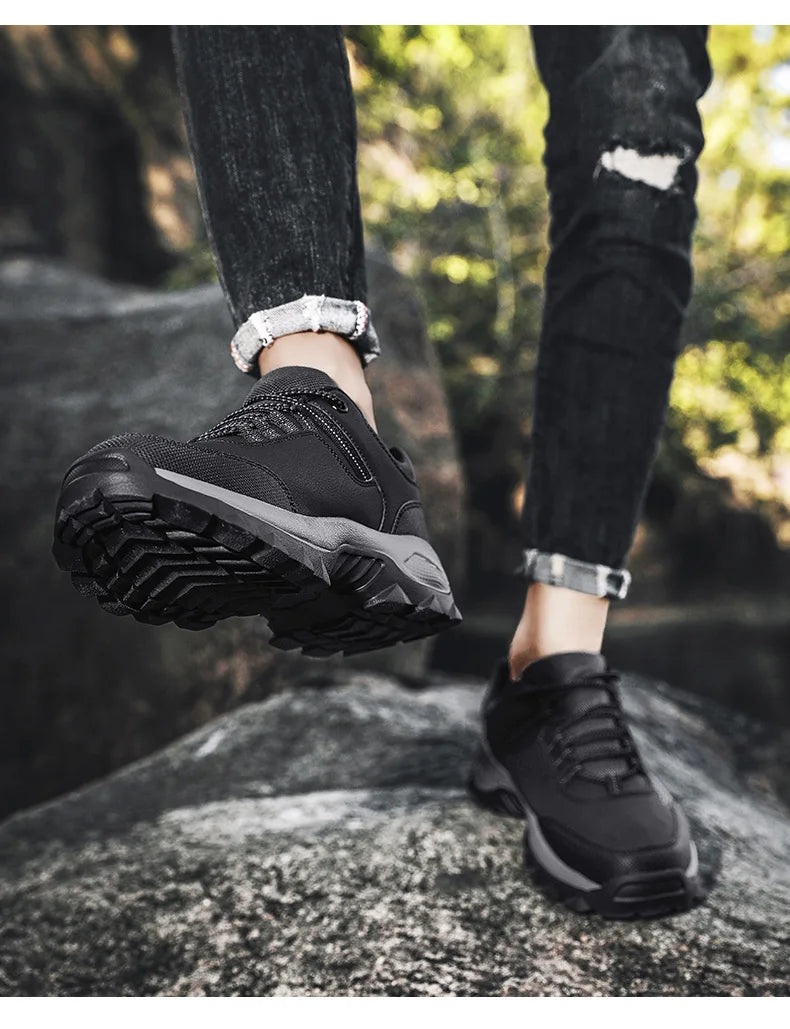 Men Shoes Winter Men Casual Shoes PU Waterproof Comfortable Masculino Outdoor Walking Sneakers Size 39-46 Shoes Male