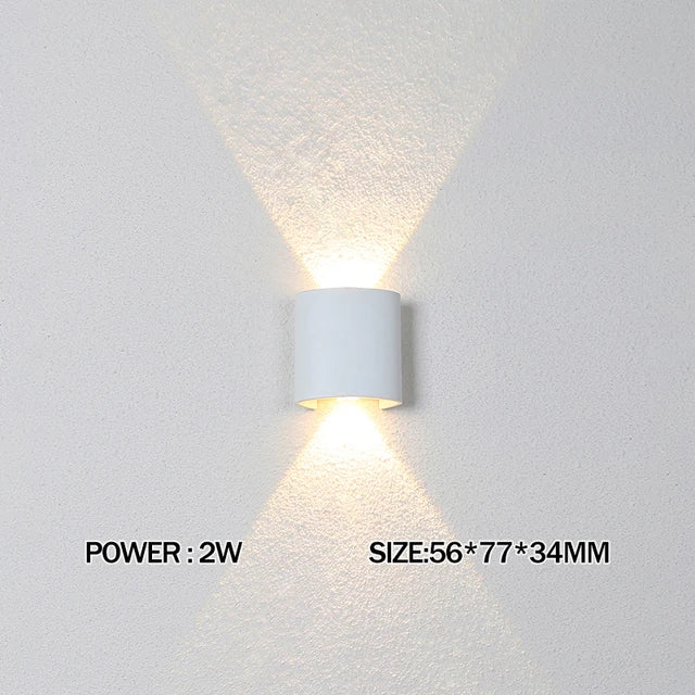 Led Wall Lamps Outdoor Indoor Waterproof IP65 wall lights for home AC110-220V 2/4/6/8/10/12W Garden Lights Outdoor Light decor
