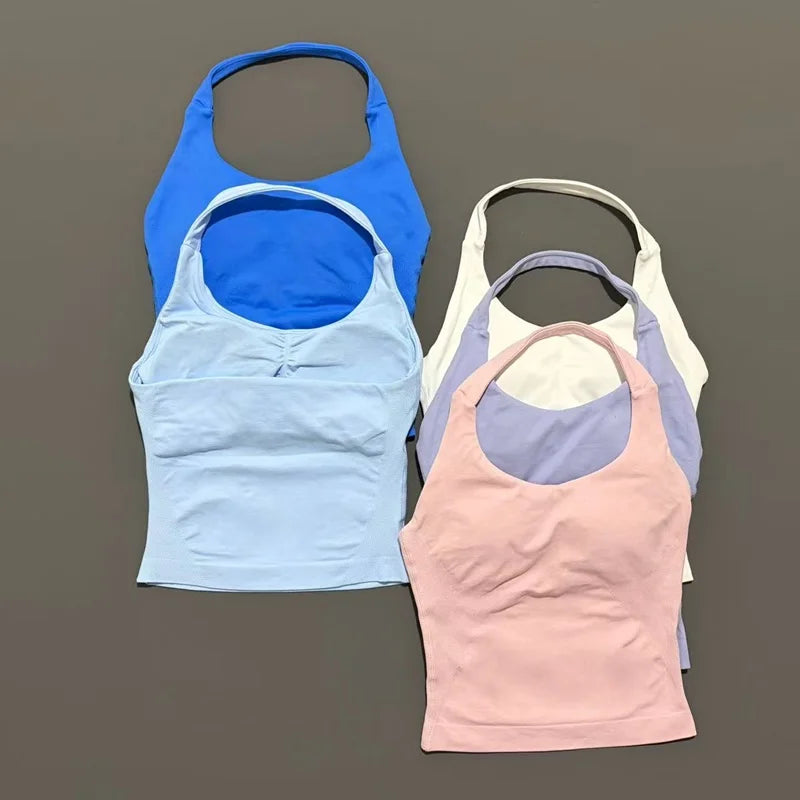 Women's Halter-Neck Sports Tank Top
