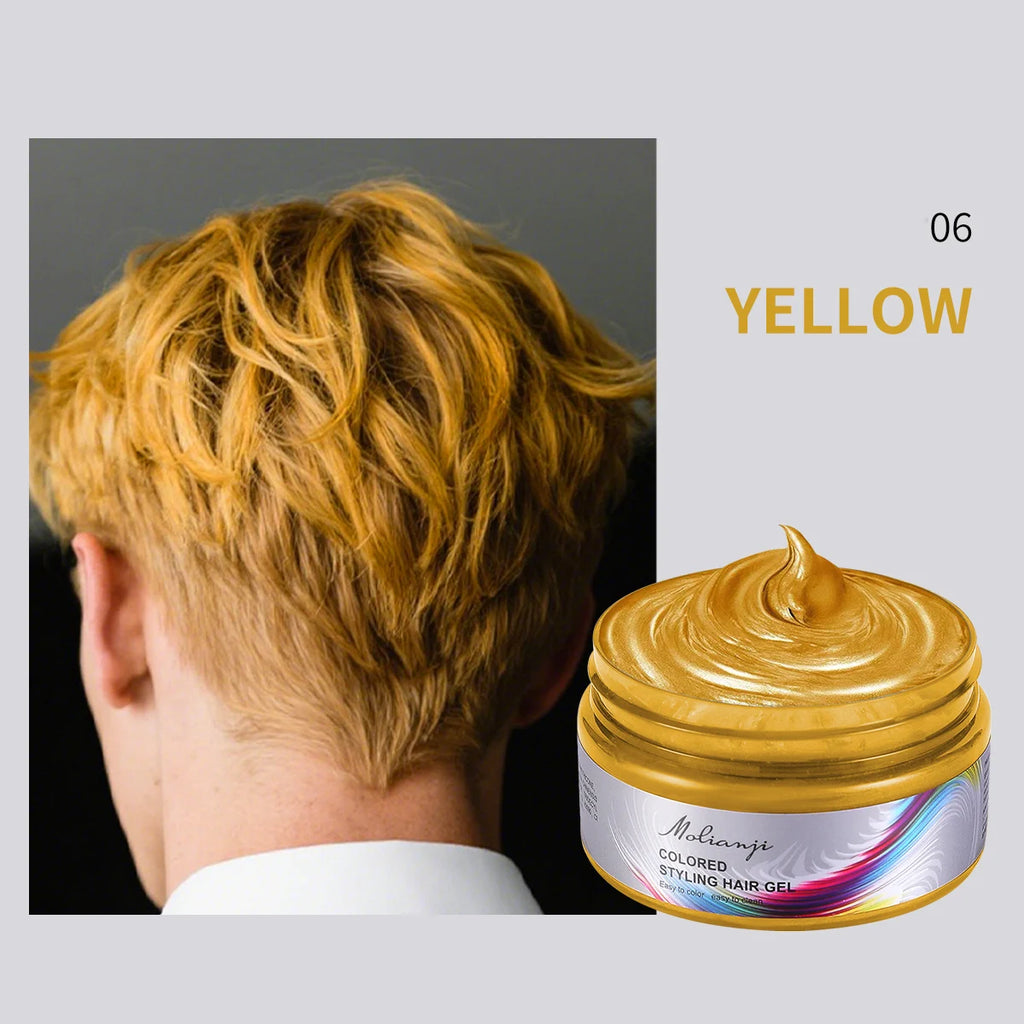 Disposable Hair Dye, Easy to Color, Easy to Clean, Instant Coloring, Creating colorful and Fashionable Hairstyles