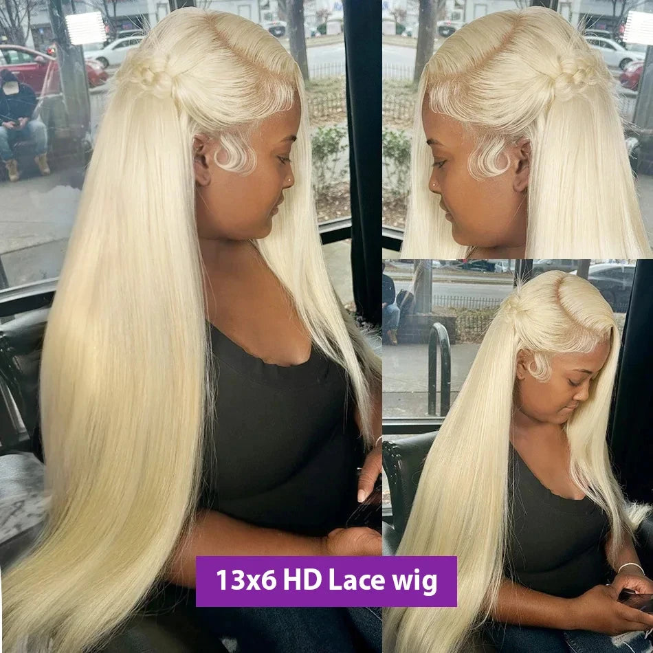 250 Density 30 40 Inch 613 Honey Blonde 13x4 Lace Front Human Hair Wigs Bone Straight 13x6 HD 13x6 Lace Frontal Human Hair