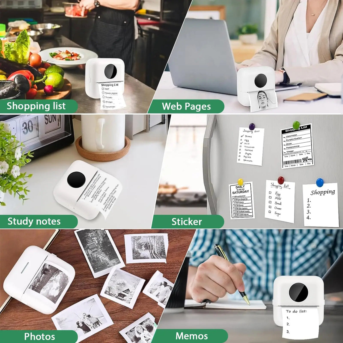 Transparent Self-Adhesive Thermal Paper, Glossy 57x25mm Printer Paper, Compatible with Portable Mini Pocket Thermal Printers
