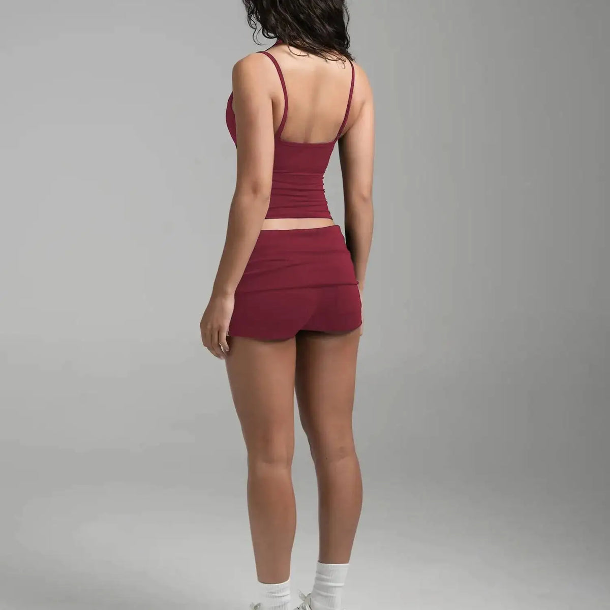 PMWRUN Women Yoga Tank Top Halter Neck Double Layer Built-in Bra Breathable Quick Dry Soft Stretchy For Gym Yoga Workout