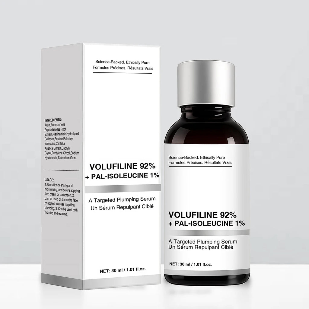 1/2PCS Volufiline Serum, Volufiline 92% + Pal-Isoleucine 1% Plumping Serum with Niacinamide Skin Radiance Boosting Facial Care
