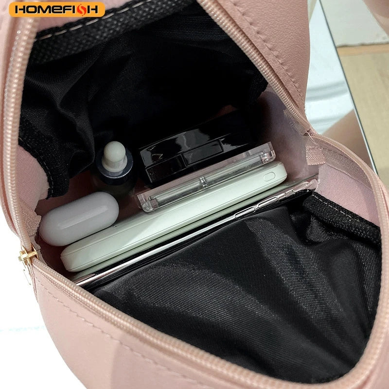 1. HOMEFISH Large Capacity Daily Commute Bag, Rhombus Check Print Casual Shoulder Backpack, Portable Crossbody Mobile Phone