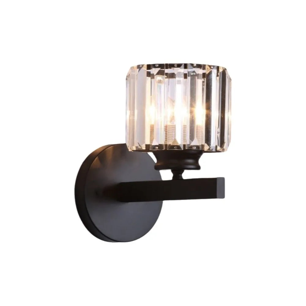 Light Luxury Crystal Wall Lamp LED Lighting 3 Colors Changing Night Light Wall Mounted Dimmable Decorative Lamp Room Lighting