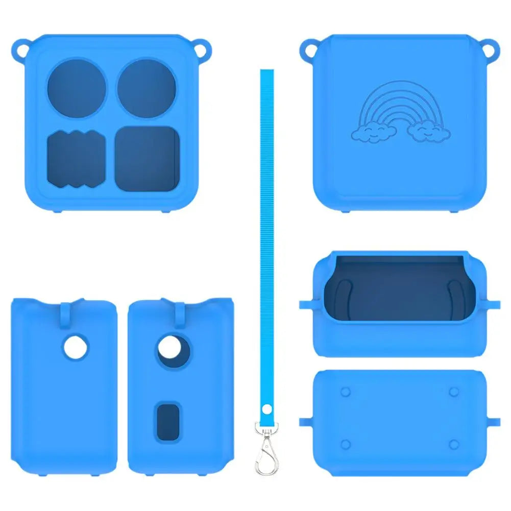 For Yoto Mini Small Audio Player Protective Case Can Hold Cassette Tape Hanging Rope Simple Solid Color Storage