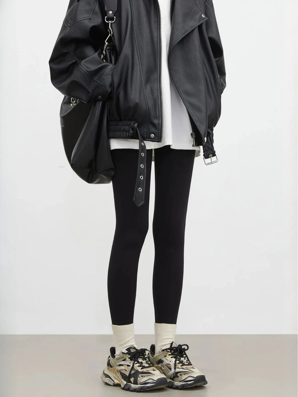 CHIC VEN New Women Leggings Solid Slim High Waisted Hip Lifting Elastic Yoga Pants Fitness Sharkskin Pants Spring Summer 2026