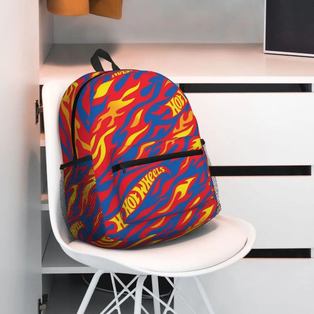 Hot Wheels Race Student Backpack School Bag Hiking Travel Daypack for Men Women Bookbag Shoulder Bags