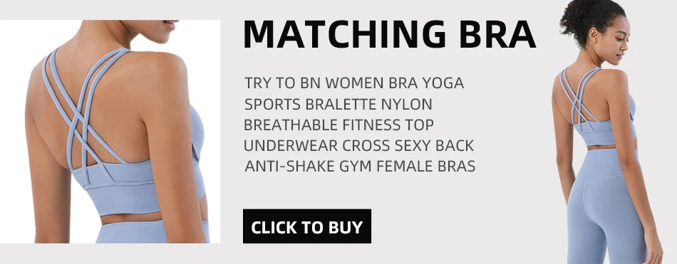 TRY TO BN Yoga Pants Leggings Women Naked Feeling High Waisted Workout Seamless Sports  Fitness GymLeggings Push Up Tights Women