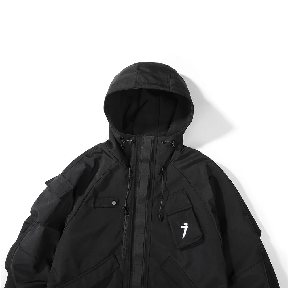 11 BYBB'S DARK 2025 Tactical Jackets Hooded Windbreaker Mens Cargo Function Jacket Fashion Coats Outwear Techwear Streetwear  ﻿