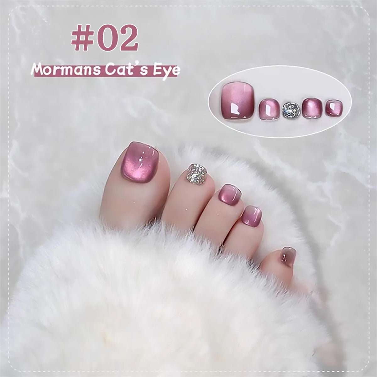 1-8pcs TC Autumn Popular Green Crystal Cat's Eye Molmans High Density Porcelain White Glass Beads Amber Gel Nail Polish Nail Art