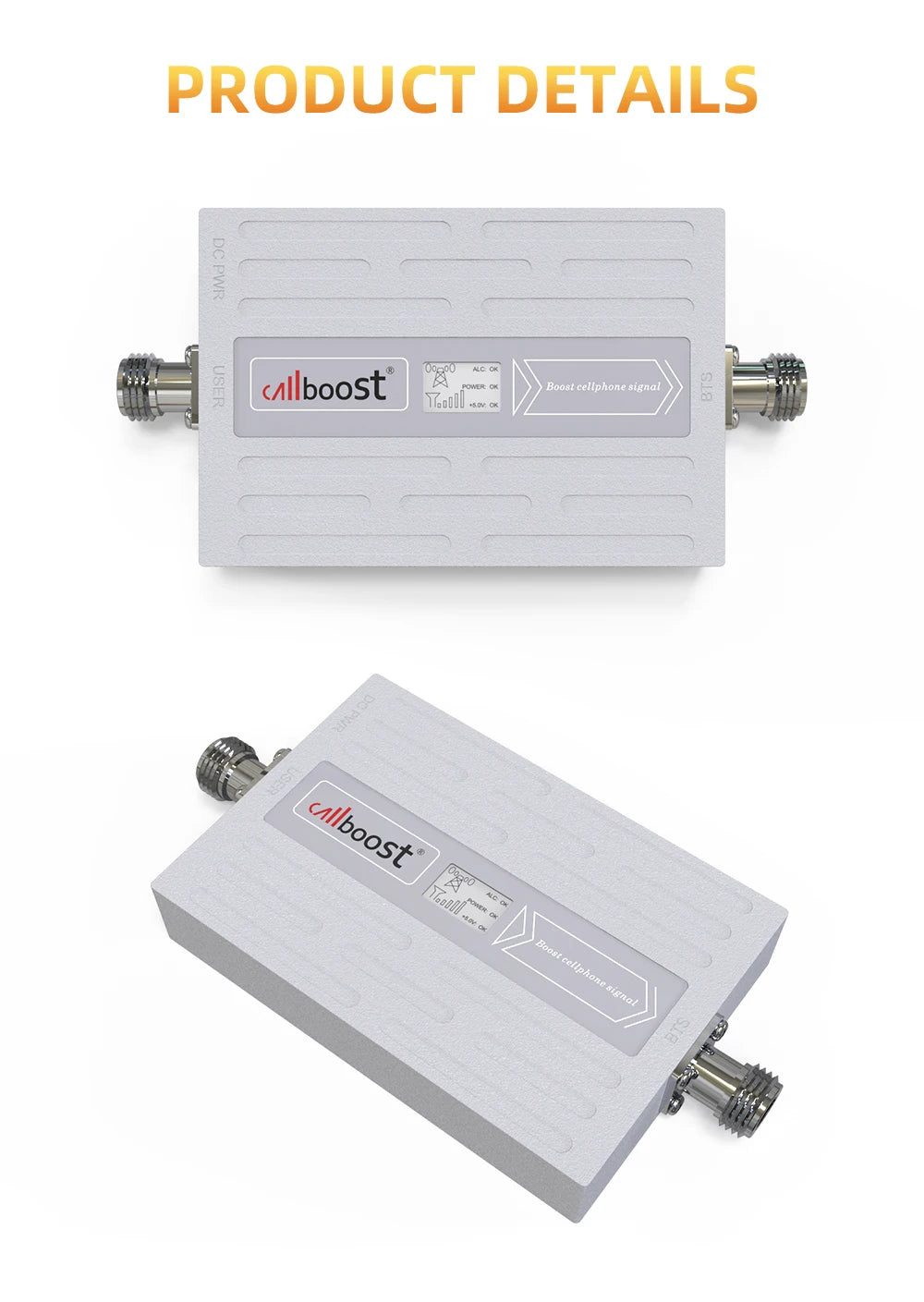 Callboost 4G LTE B5 Cellular network Phone Network Transceiver 850MHz Cell Phone Amplifier repeater 68dB 20dBm signal enhancer