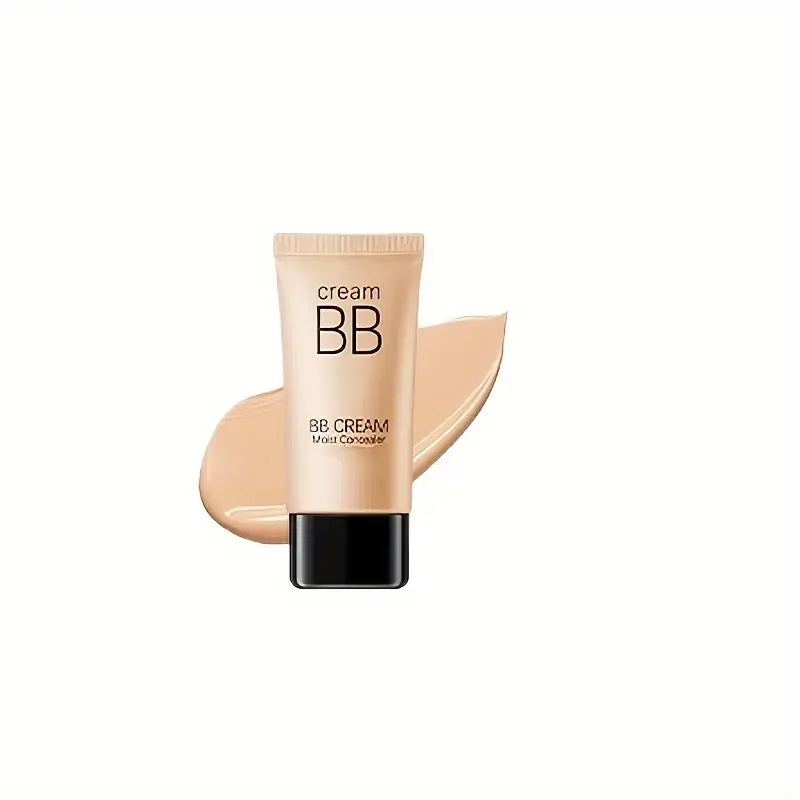 Waterproof BB Cream Full Coverage Concealer, Natural/Ivory  Long-Lasting Foundation Makeup,Oil Control,Even Skin Tone,Hide Pores