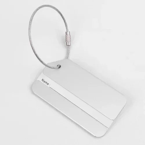 1PC Aluminium Alloy Luggage Tags Fashion Metal Women Men Travel Luggage Suitcase Address Name Label Holder Travel Accessories