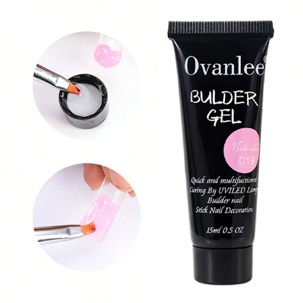 Ovanlee Polygel Nail Builder Kit with Mini UV/LED Lamp