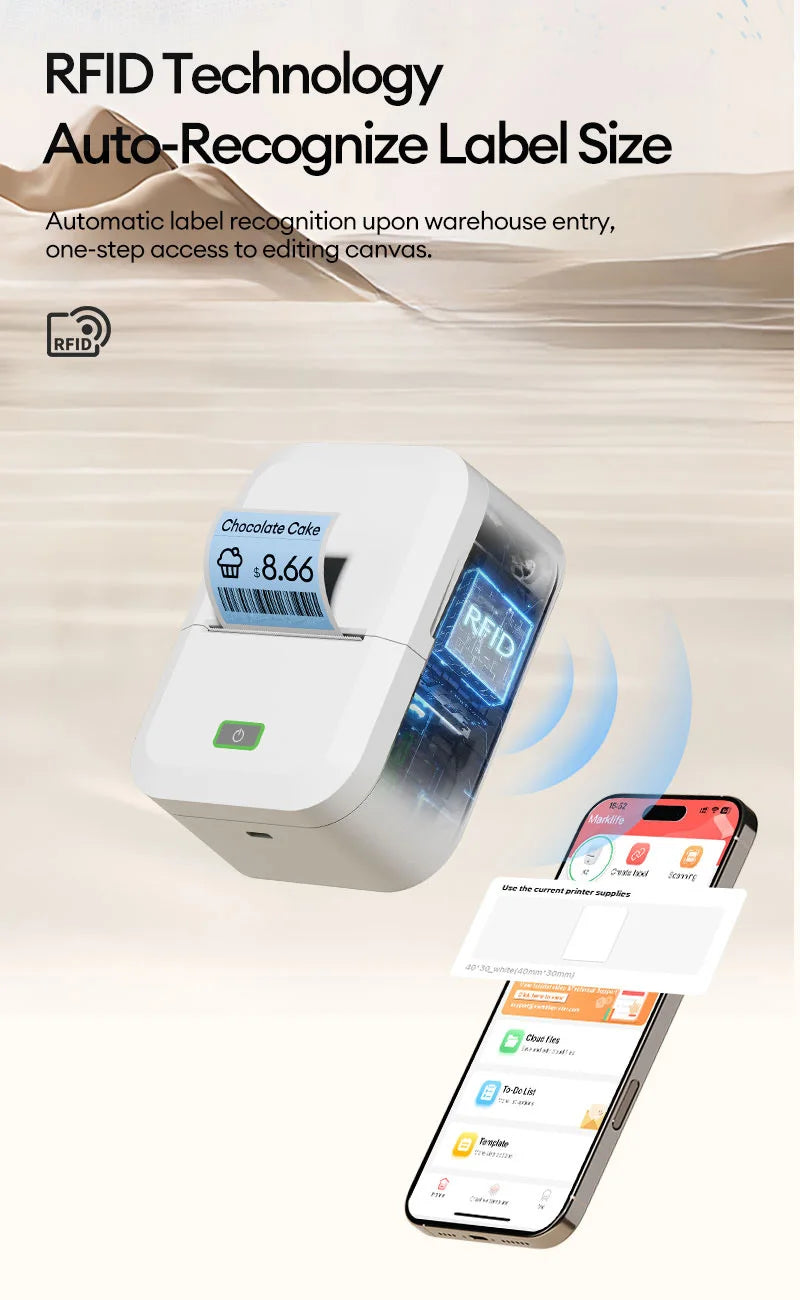 Marklife X2 Portable Bluetooth Thermal Label Printer
