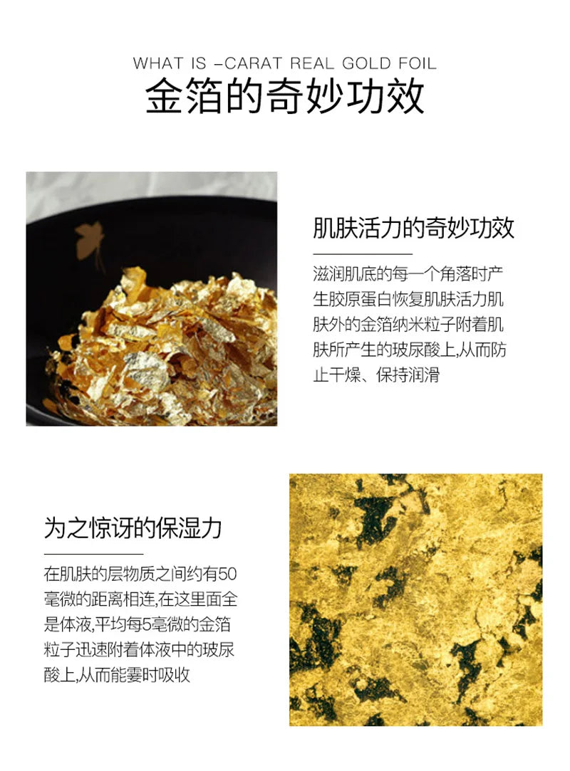 Face Serum Nicotinamide Moisturizing Facial Essence Liquid 24K Pure Gold Refreshing Anti-Aging Skin Care