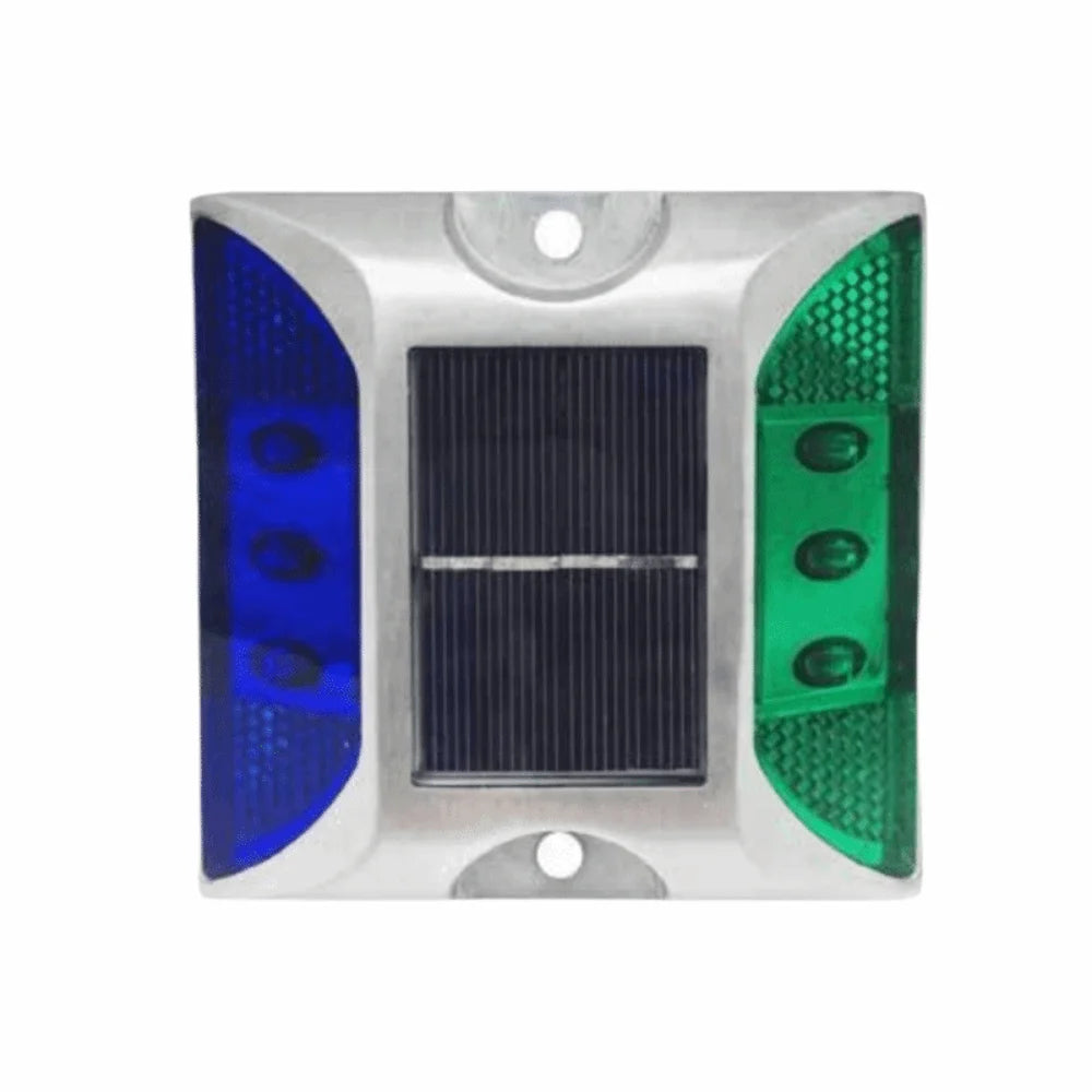 Solar Powered Solar Road Stud Light Outdoor Lighting Durable LED Ground Light Flashing Double Side Traffic Marker Light