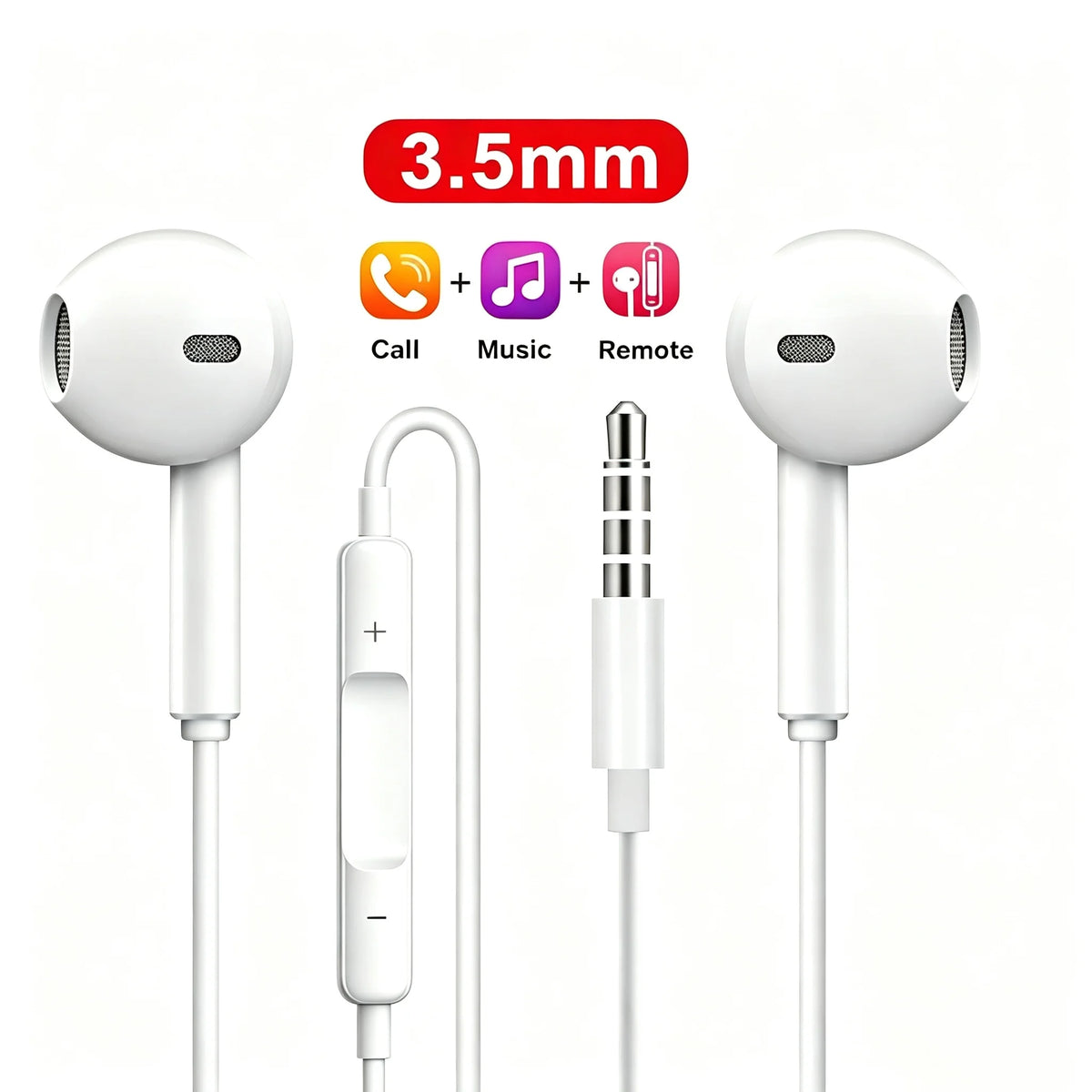 Luxury Headphones For Xiaomi 13 12 11 10 Pro Ultra Wired Earphone For Redmi Note 10 11 12 Turbo 3.5mm In-Ear Earbuds Accessories