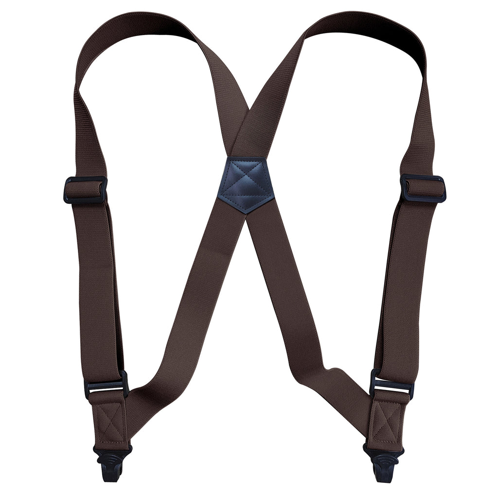 Suspenders for Men Work 3.8cm Wide 2 Plastic Clips Heavy Duty Big and Tall Trucker Suspenders Adjustable Elastic Trouser Braces