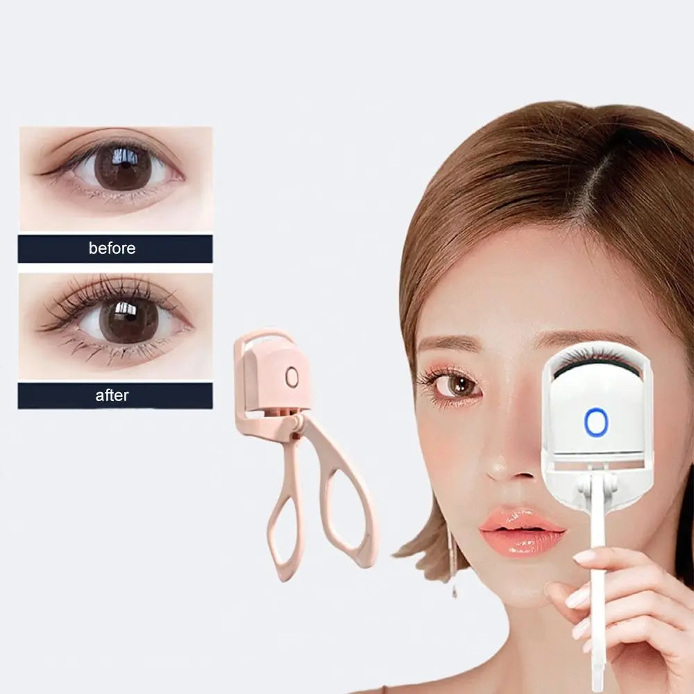 Lash Perm Electric Eyelash Curler Temperature Control Electric Eyelashes Clip ABS Long-Lasting Curl Beauty Eye Instrument