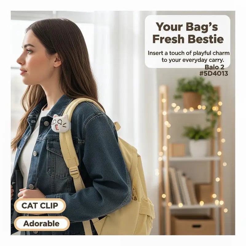 1/2Pcs Realistic Soft Cat Plush Backpack Clip Charming Bag Strap Accessory Adorable Decor for Women Handbag OrnamentHot