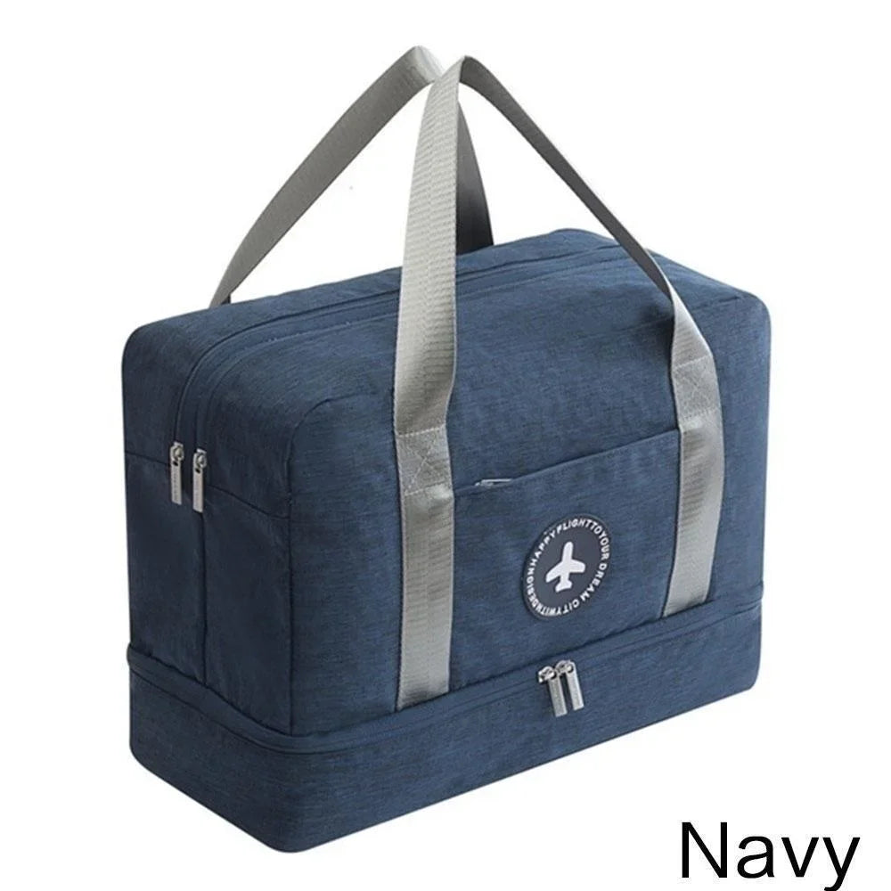 KISMIS Travel Storage Bag Dry and Wet Separation Bag Portable Beach Bag Swimming Fitness Bag Storage Bag