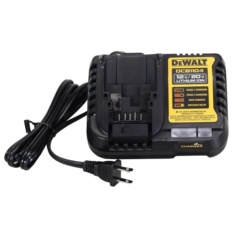DEWALT DCB1102 DCB1104 DCB118 Battery Charger 12V/20V LED Indicator Universal Charger Tool Accessory Input Voltage 220V